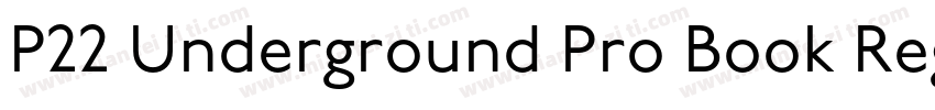 P22 Underground Pro Book Regular字体转换